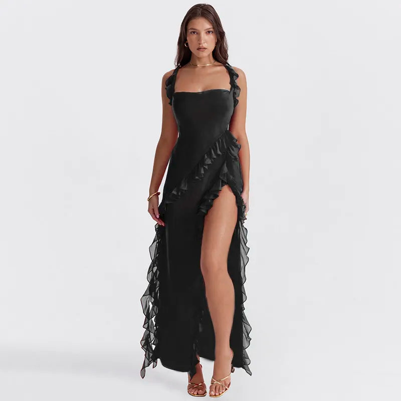 Vestido Amelia | Elegante vestido con detalles de encaje y falda fluida
