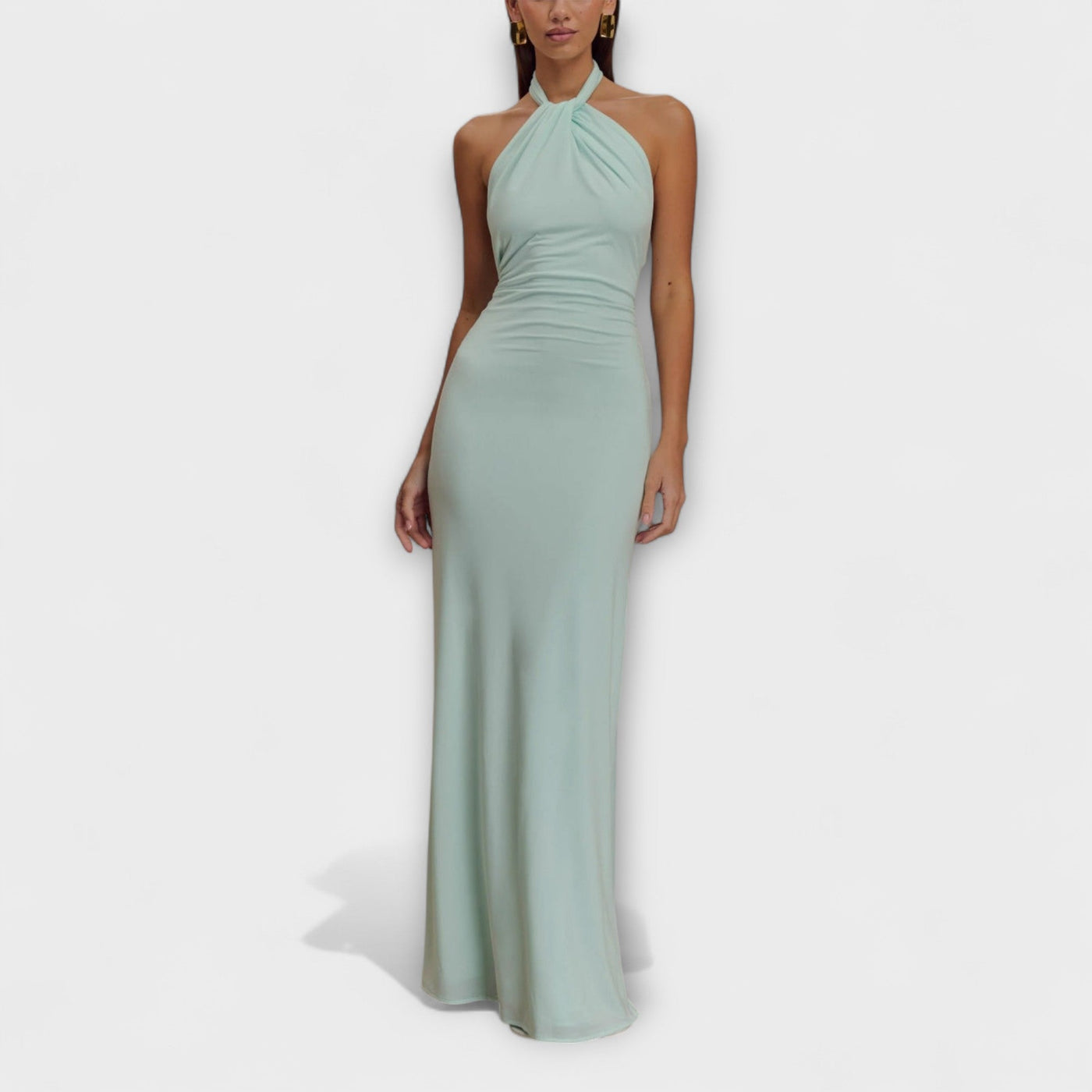 Alette™ | Vestido Maxi Halter Slinky