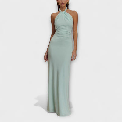 Alette™ | Vestido Maxi Halter Slinky