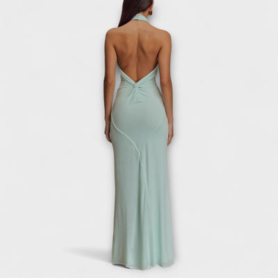 Alette™ | Vestido Maxi Halter Slinky