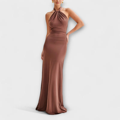 Alette™ | Vestido Maxi Halter Slinky