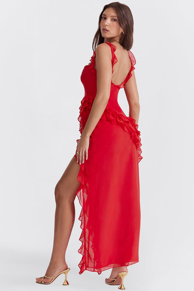 Vestido Amelia | Elegante vestido con detalles de encaje y falda fluida