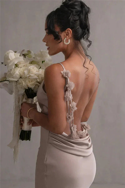 Yara™ | Elegante Vestido de Flores de Satén