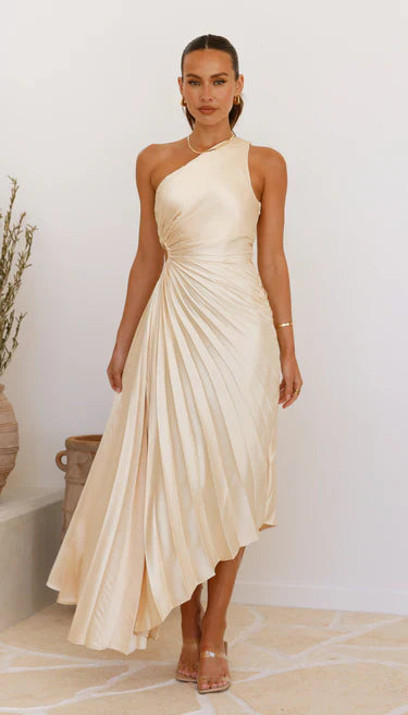 Indy™ | Elegante Vestido Midi Plisado