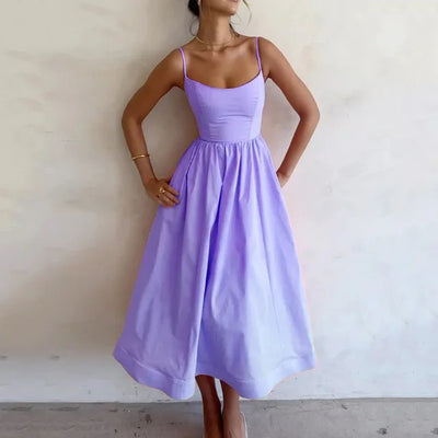 Vera™ | Elegante Vestido de Verano con Tirantes de Espagueti