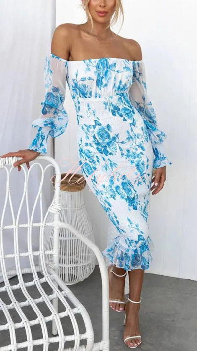 Noa™ | Elegante Vestido Midi Floral