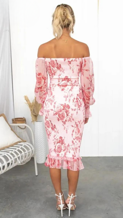 Noa™ | Elegante Vestido Midi Floral