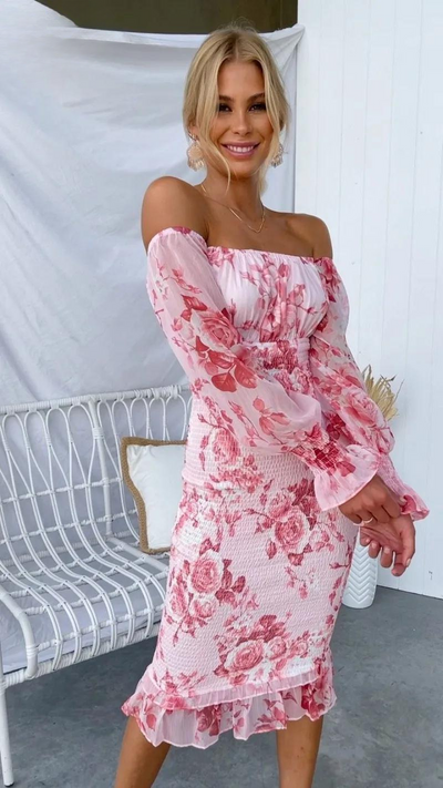 Noa™ | Elegante Vestido Midi Floral