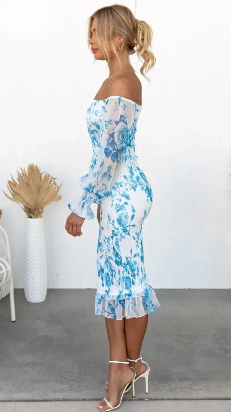 Noa™ | Elegante Vestido Midi Floral