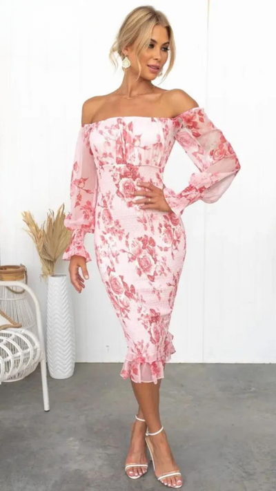 Noa™ | Elegante Vestido Midi Floral