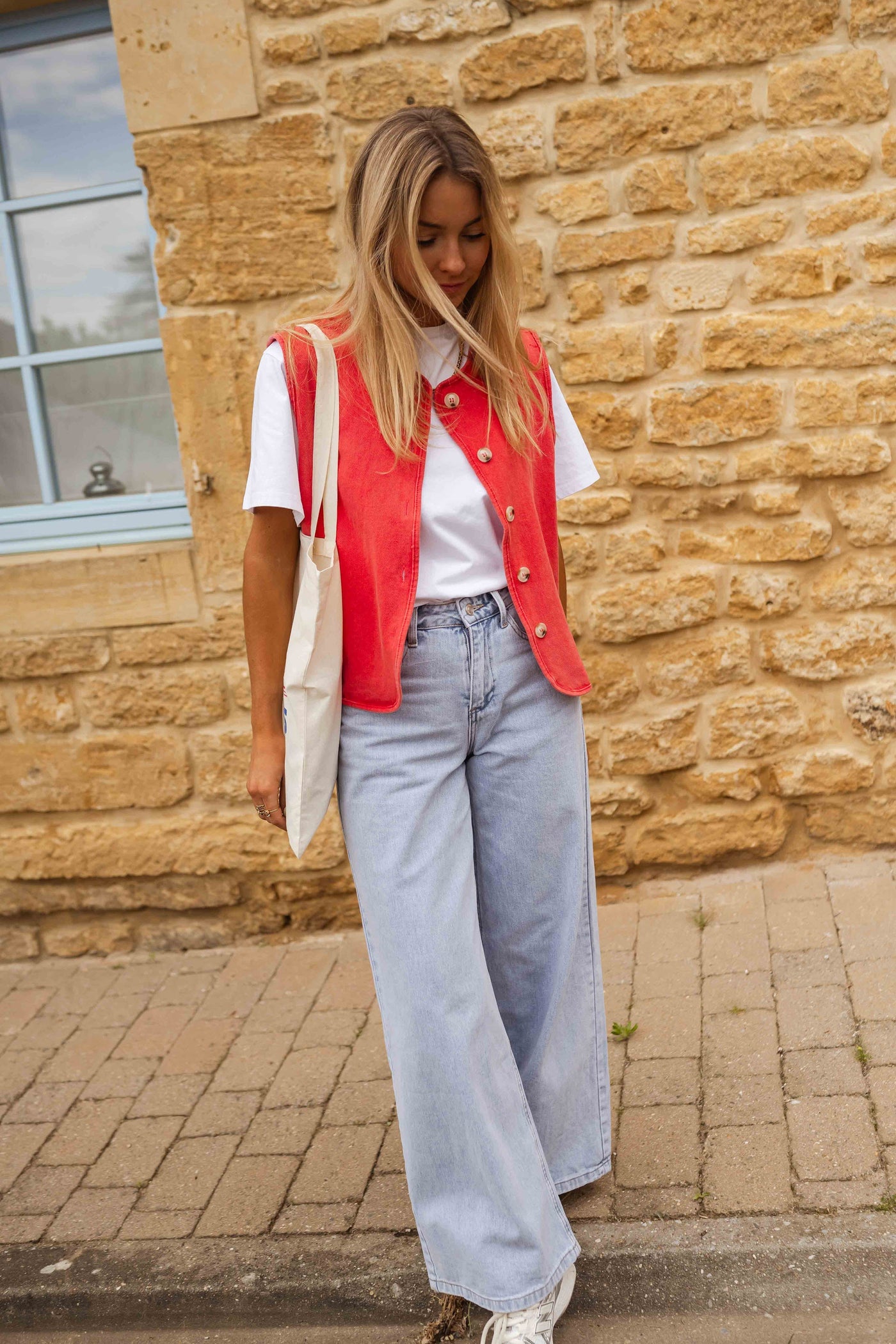 Isadora™ gilet estivo in tessuto strutturato