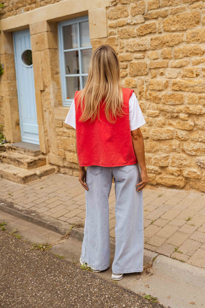 Isadora™ gilet estivo in tessuto strutturato