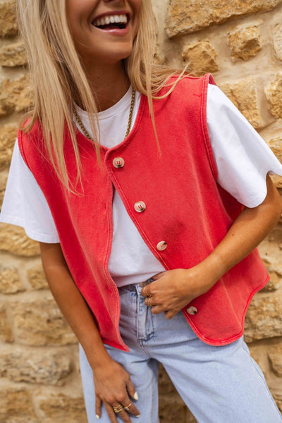 Isadora™ gilet estivo in tessuto strutturato