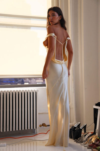 Charlotte™ | Elegante Vestido Maxi de Seda con Espalda Abierta