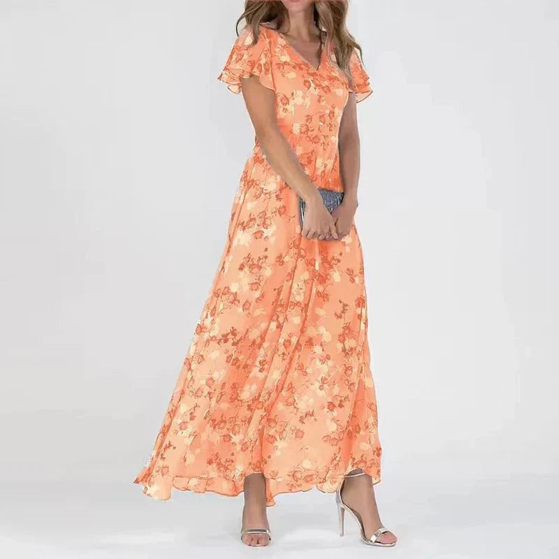 Mila™ | Vestido Elegante con Estampado Floral