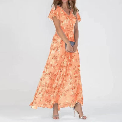 Mila™ | Vestido Elegante con Estampado Floral