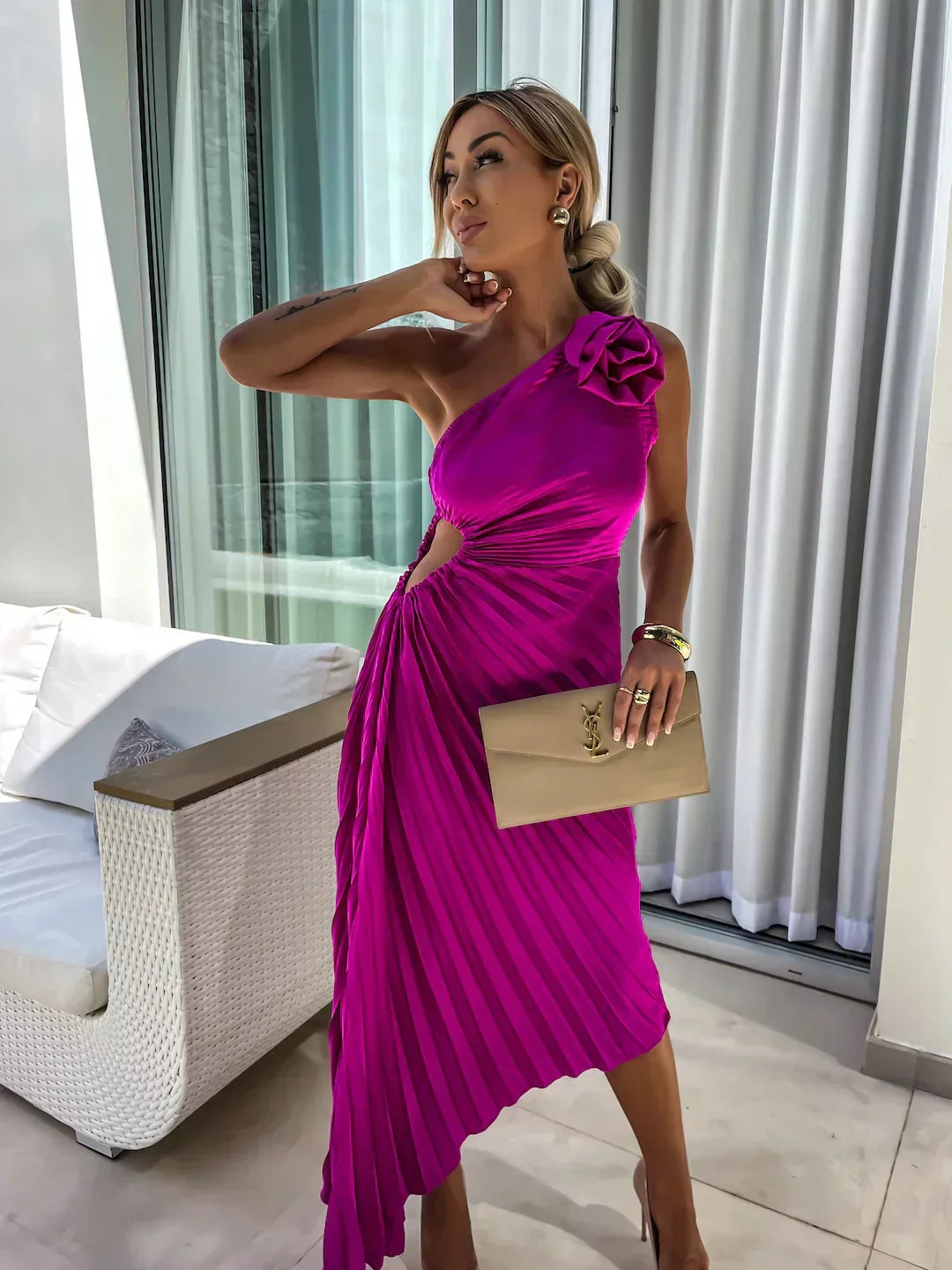 Emma™ | Elegante Vestido Floral Off-Shoulder