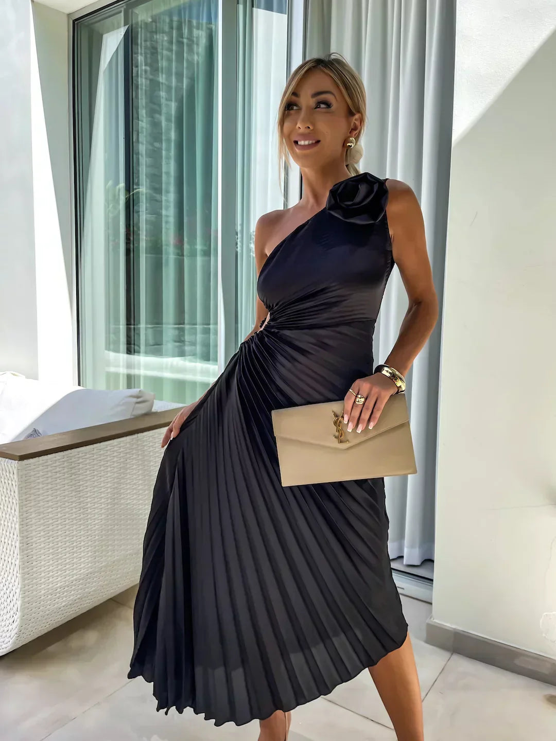 Emma™ | Elegante Vestido Floral Off-Shoulder