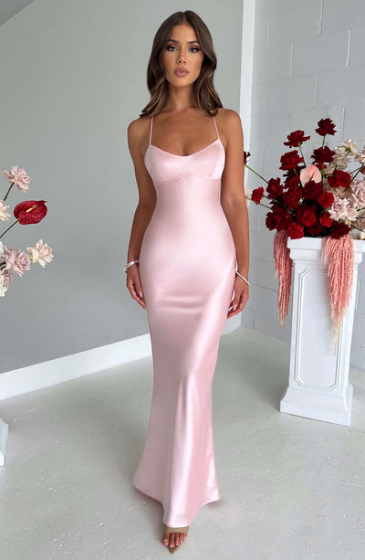 Isabelle™ | Vestido Maxi de Satén de Lujo