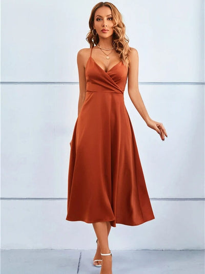 Mia™ | Maxi Vestido de Seda Sin Tirantes Luxe