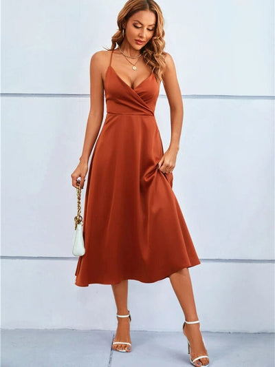Mia™ | Maxi Vestido de Seda Sin Tirantes Luxe