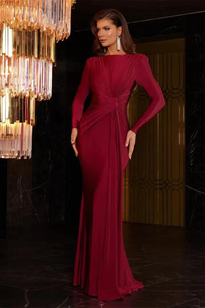 Michaela™ | Vestido Maxi con Manga Larga y Frontal Torcido Elegante