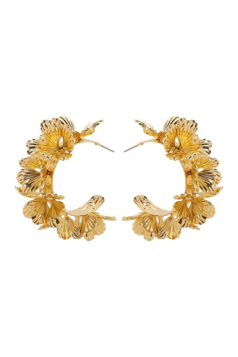 Aros Florales Dorados
