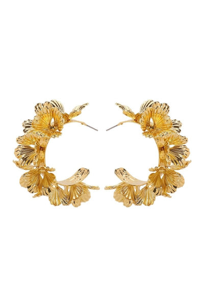 Aros Florales Dorados