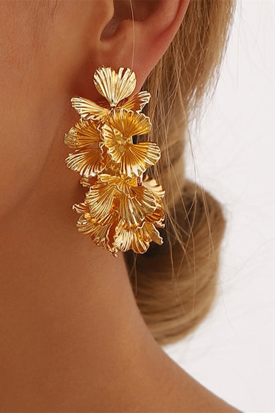 Aros Florales Dorados