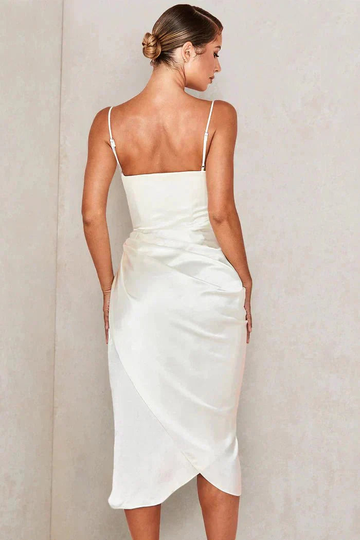 Scarlett™ | Vestido Maxi de Seda Luxe con Corsé