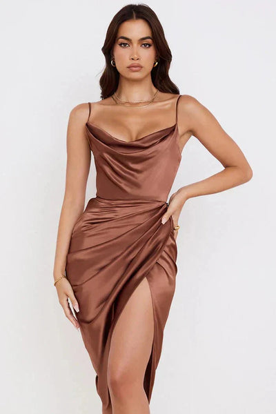 Scarlett™ | Vestido Maxi de Seda Luxe con Corsé