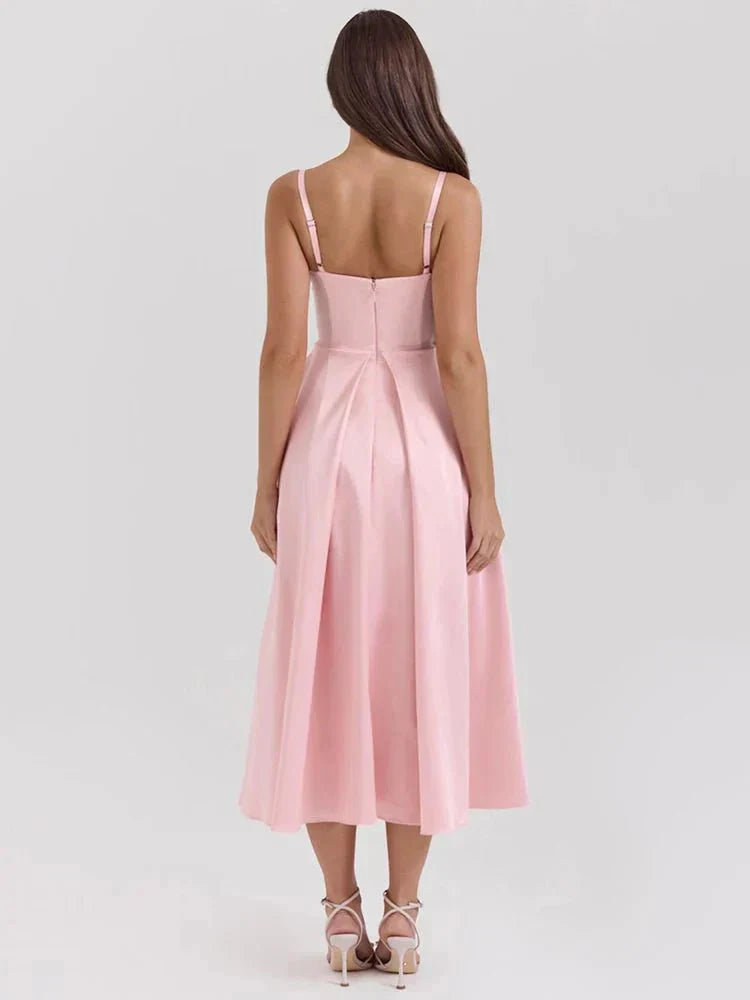 Tiffany™ | Vestido de Satén Luxe con Tirantes Finos